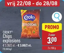 ALDI Croky Chips explosions aanbieding