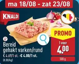 ALDI Bereid gehakt varken/rund aanbieding