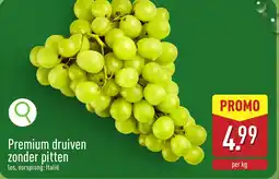 ALDI Premium druiven zonder pitten aanbieding