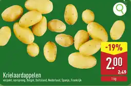 ALDI Krielaardappelen aanbieding