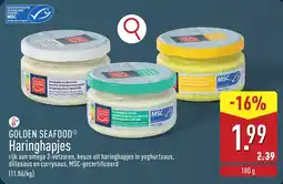 ALDI Golden seafood haringhapjes aanbieding