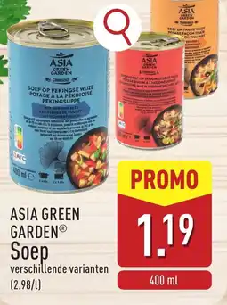 ALDI Asia green garden soep aanbieding