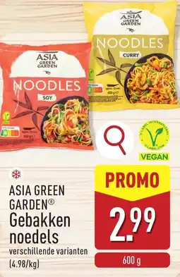 ALDI Asia green garden gebakken noedels aanbieding