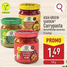 ALDI Asia green garden currypasta aanbieding
