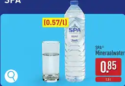 ALDI Spa mineraalwater aanbieding