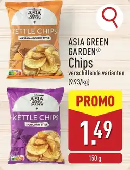 ALDI Asia green garden chips aanbieding