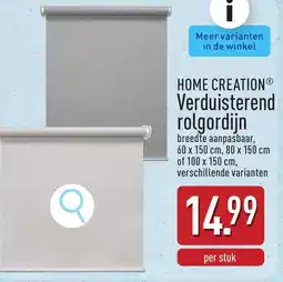 ALDI Home creation verduisterend rolgordijn aanbieding