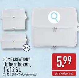 ALDI Home creation opbergboxen aanbieding