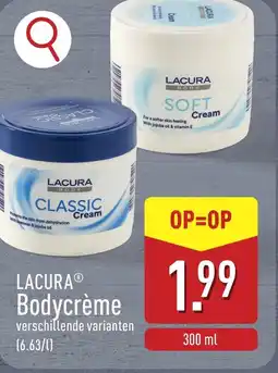 ALDI Lacura Bodycrème aanbieding