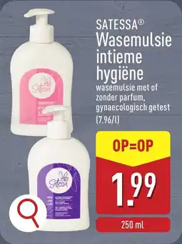 ALDI Satessa Wasemulsie intieme hygiëne aanbieding