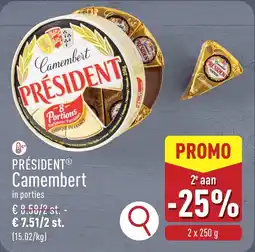 ALDI Président Camembert aanbieding