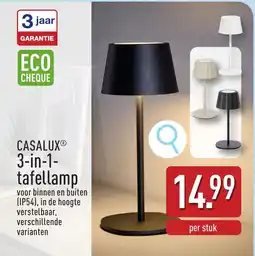 ALDI Casalux 3-in-1 Tafellamp aanbieding