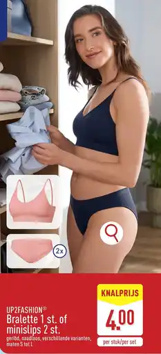ALDI Up2fashion Bralette of Minislips aanbieding