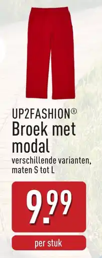 ALDI Up2fashion Broek met Modal aanbieding
