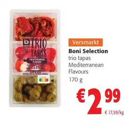 Colruyt Boni Selection trio tapas Mediterranean Flavours aanbieding