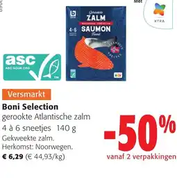 Colruyt Boni Selection gerookte Atlantische zalm aanbieding