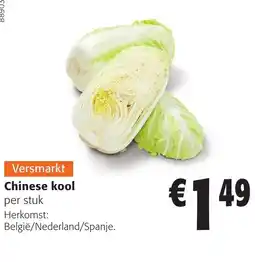 Colruyt Chinese kool aanbieding