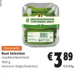 Colruyt Boni Selection snackkomkommers aanbieding