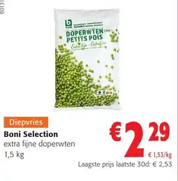 Colruyt Boni Selection extra fijne doperwten aanbieding