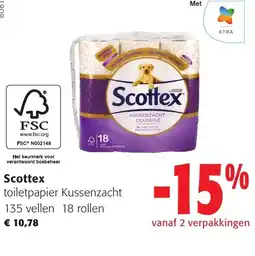 Colruyt Scottex toiletpapier Kussenzacht aanbieding