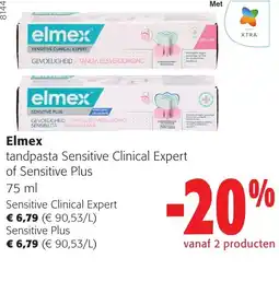 Colruyt Elmex tandpasta Sensitive Clinical Expert of Sensitive Plus aanbieding