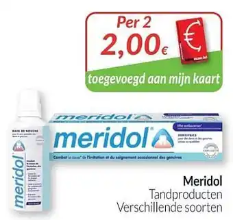 Intermarché Meridol tandproducten aanbieding