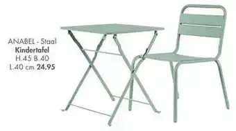 Casa Anabel - staal kindertafel aanbieding