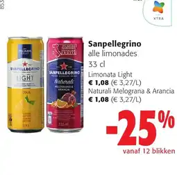 Colruyt Sanpellegrino alle limonades aanbieding