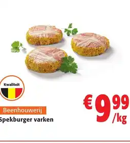 Colruyt Spekburger varken aanbieding