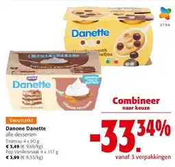 Colruyt Danone Danette Tiramisu 4 x 90 g aanbieding