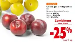 Colruyt rode pruimen aanbieding