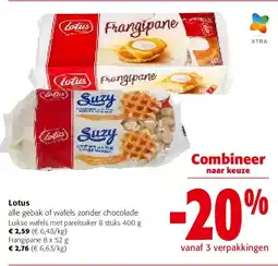 Colruyt Lotus Luikse wafels met parelsuiker 8 stuks 400 g aanbieding