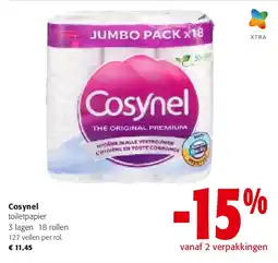 Colruyt Cosynel toiletpapier aanbieding
