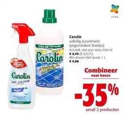 Colruyt Carolin Anti-kalk met azijn spray 650 ml aanbieding