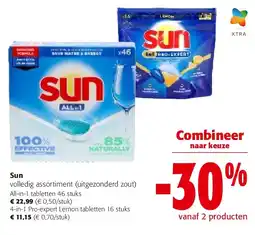 Colruyt Sun All-in-1 tabletten 46 stuks aanbieding