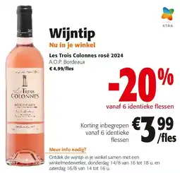 Colruyt Les Trois Colonnes rosé 2024 aanbieding