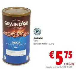 Colruyt Graindor Deca gemalen koffie 500 g aanbieding