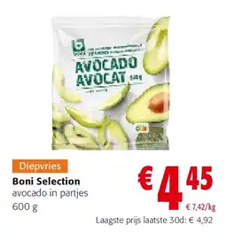 Colruyt Boni Selection avocado in partjes 600 g aanbieding