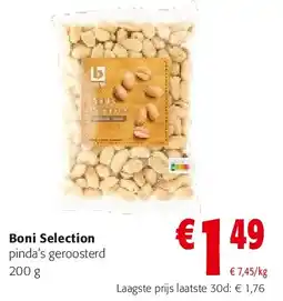 Colruyt Boni Selection pinda's geroosterd 200 g aanbieding