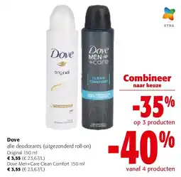 Colruyt Dove Original 150 ml aanbieding