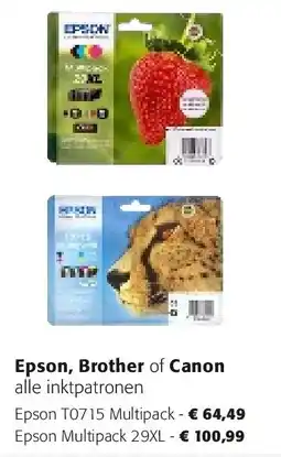 Colruyt Epson T0715 Multipack aanbieding