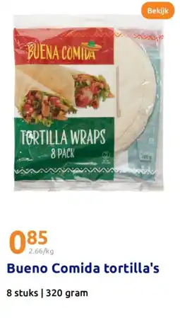 Action Bueno Comida tortilla's aanbieding