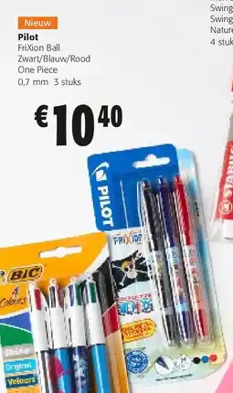 Colruyt Pilot FriXion Ball Zwart/Blauw/Rood One Piece aanbieding