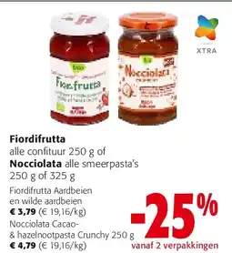 Colruyt Nocciolata Cacao- & hazelnootpasta Crunchy 250 g aanbieding