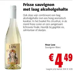 Colruyt Hear Low Sauvignon Blanc aanbieding
