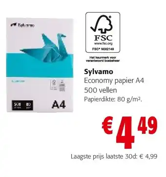 Colruyt Sylvamo Economy papier A4 500 vellen aanbieding