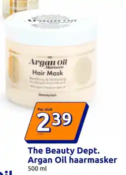 Action The Beauty Dept. Argan Oil haarmasker 500 ml aanbieding