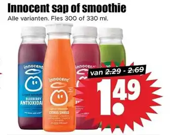 Dirk Innocent sap of smoothie aanbieding