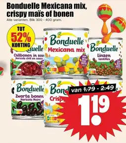 Dirk Bonduelle Mexicana mix crispy maïs of bonen aanbieding