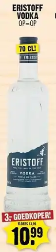 Dirk Eristoff vodka aanbieding